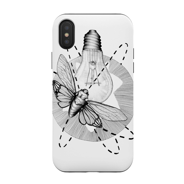 iPhone Xs / X StrongFit Moth to the Flame by ECMazur 