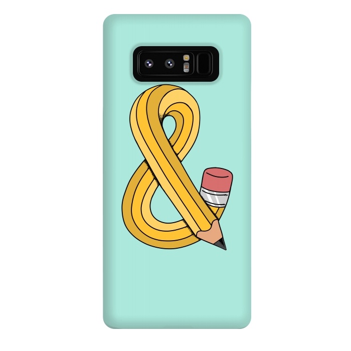 Galaxy Note 8 StrongFit Ampersand Pencil Green by Coffee Man