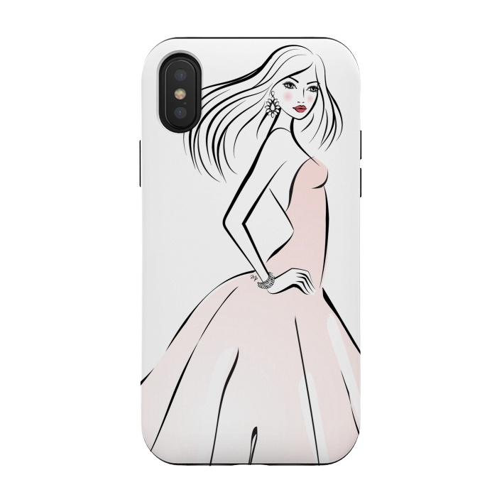 iPhone Xs / X StrongFit Elegant woman bride by Martina