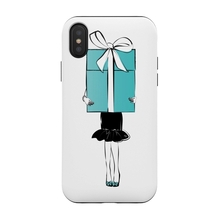 iPhone Xs / X StrongFit Big Gift girl by Martina