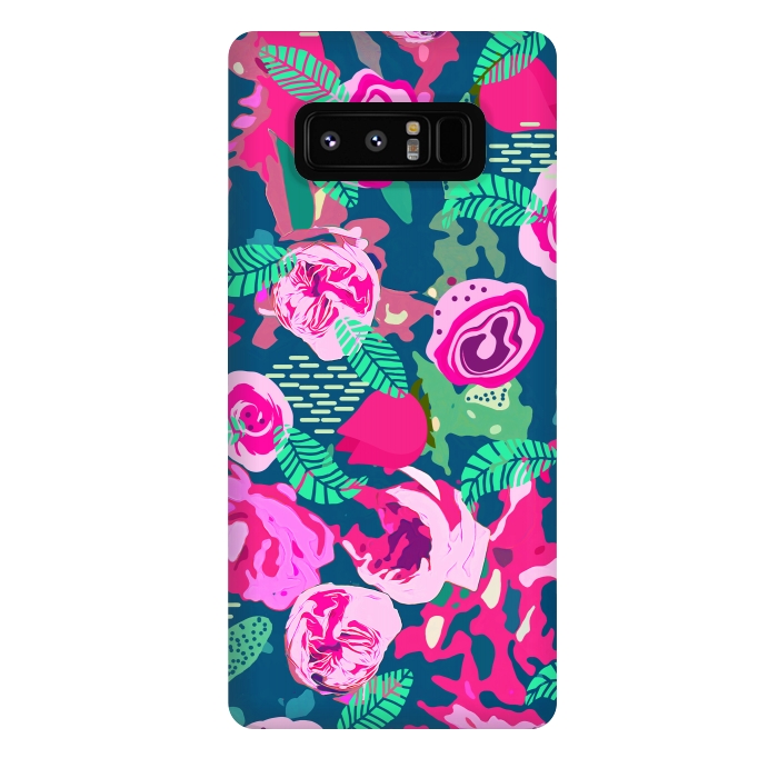 Galaxy Note 8 StrongFit Royal Roses by Uma Prabhakar Gokhale