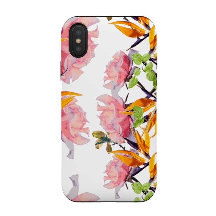 iPhone Xs / X StrongFit Lush Watercolor Florals by Zala Farah