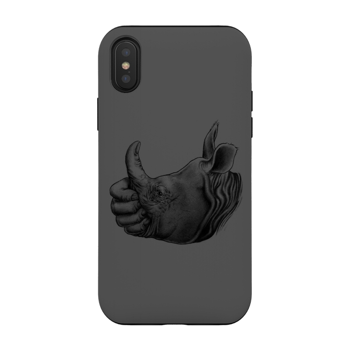 iPhone Xs / X StrongFit Horn Up by Branko Ricov