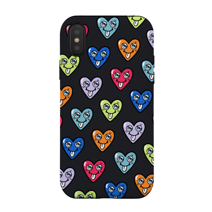 iPhone Xs / X StrongFit LOVE HEARTS by Michael Cheung