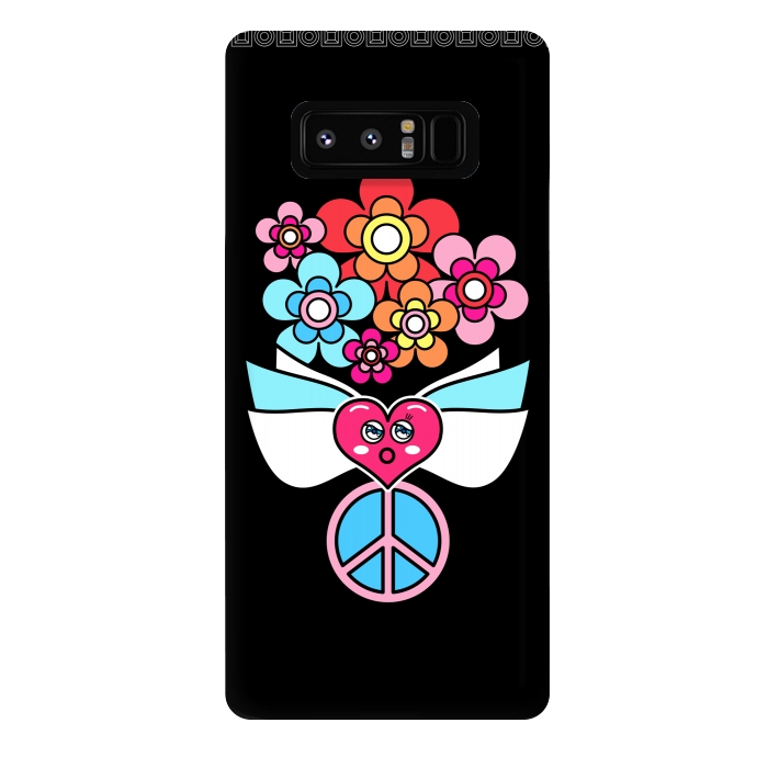 Galaxy Note 8 StrongFit LOVE AND PEACE by Michael Cheung