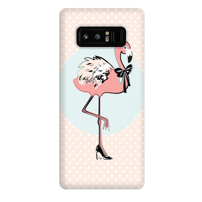 Galaxy Note 8 StrongFit Stylish Flamingo by Martina