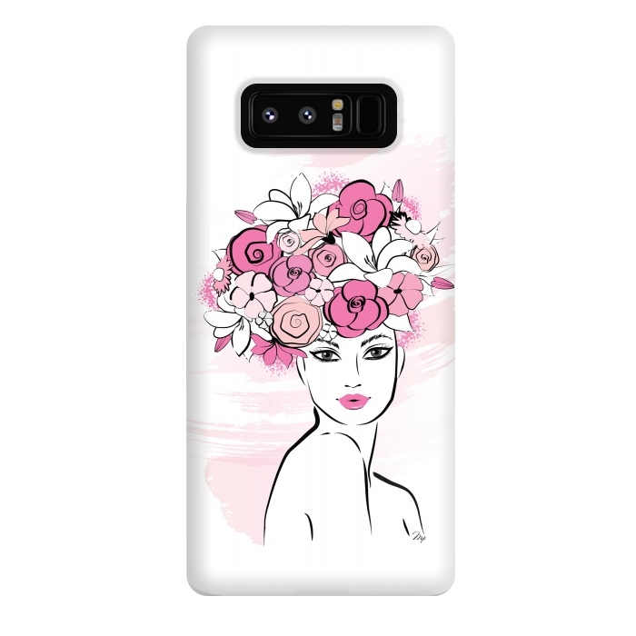 Galaxy Note 8 StrongFit Flower Crown Girl by Martina