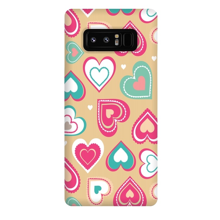 Galaxy Note 8 StrongFit Love Hearts by Martina