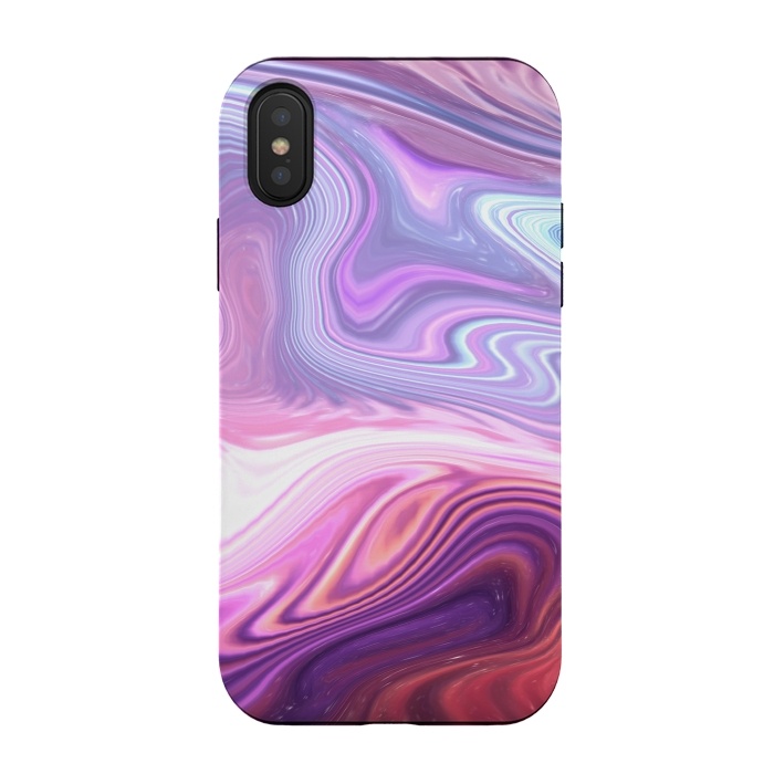 iPhone Xs / X StrongFit Purple Marble by Martina