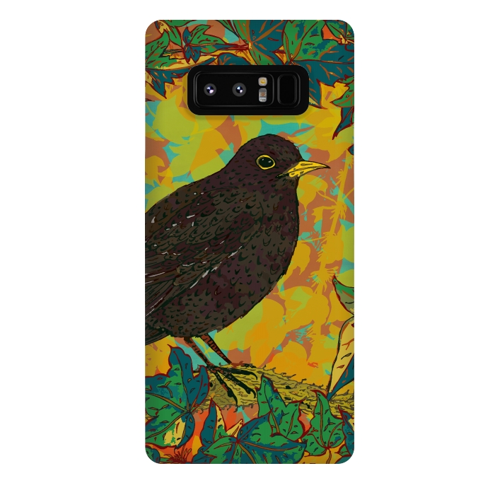 Galaxy Note 8 StrongFit Blackbird by Lotti Brown