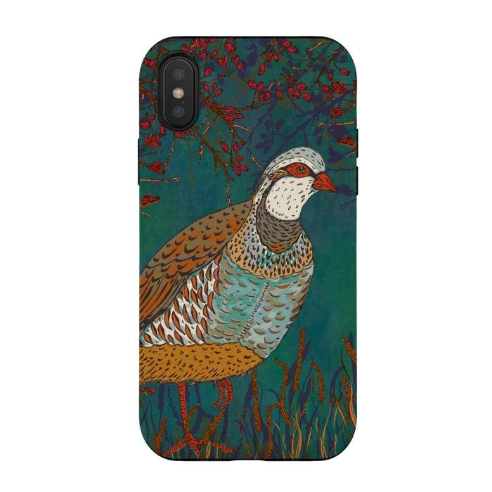 iPhone Xs / X StrongFit Partridge by Lotti Brown