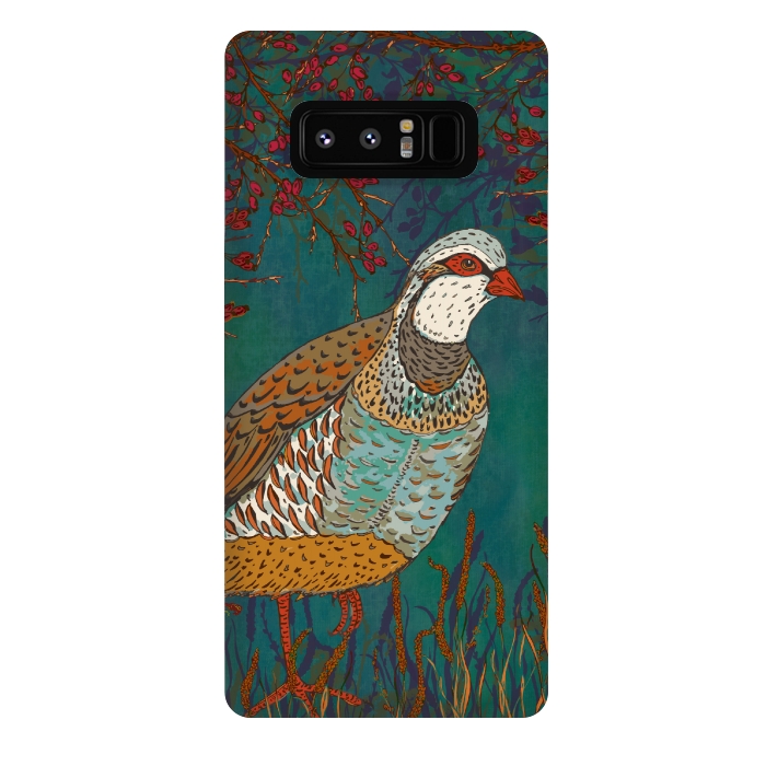 Galaxy Note 8 StrongFit Partridge by Lotti Brown