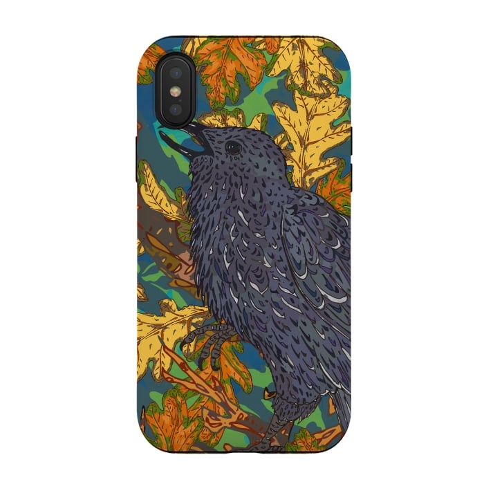 iPhone Xs / X StrongFit Raven and Oak by Lotti Brown