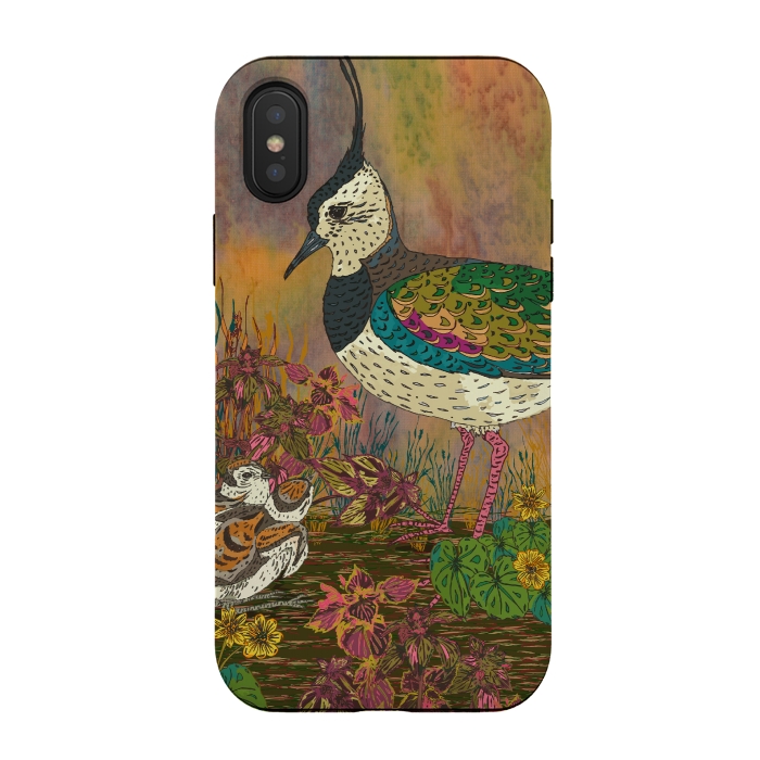 iPhone Xs / X StrongFit Lapwing Revival by Lotti Brown