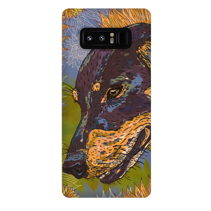 Galaxy Note 8 StrongFit Dachshund by Lotti Brown