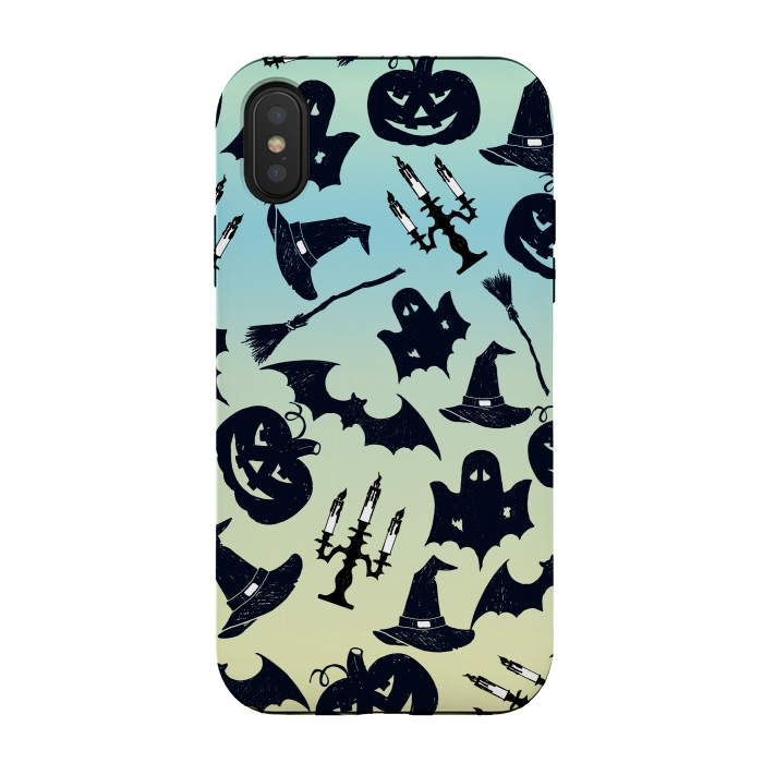 iPhone Xs / X StrongFit Spooky Halloween by Allgirls Studio