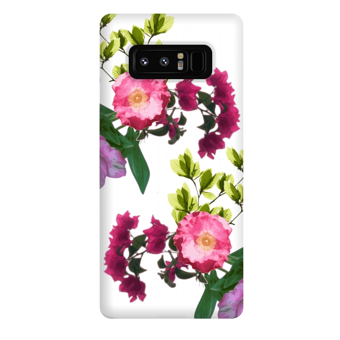 Galaxy Note 8 StrongFit Colorful Floral Print by Zala Farah
