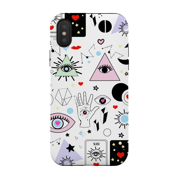 iPhone Xs / X StrongFit Magic eyes white by MUKTA LATA BARUA