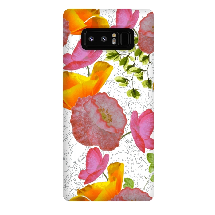 Galaxy Note 8 StrongFit New Flowers by Zala Farah