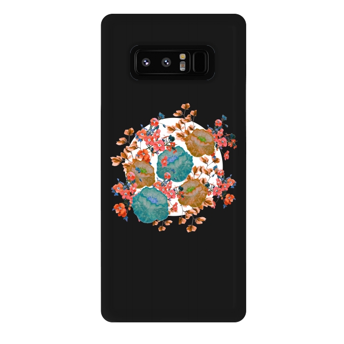 Galaxy Note 8 StrongFit Floral Stamp by Zala Farah