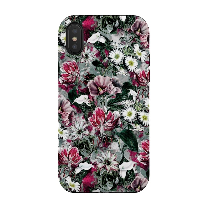 iPhone Xs / X StrongFit Floral Spring by Riza Peker