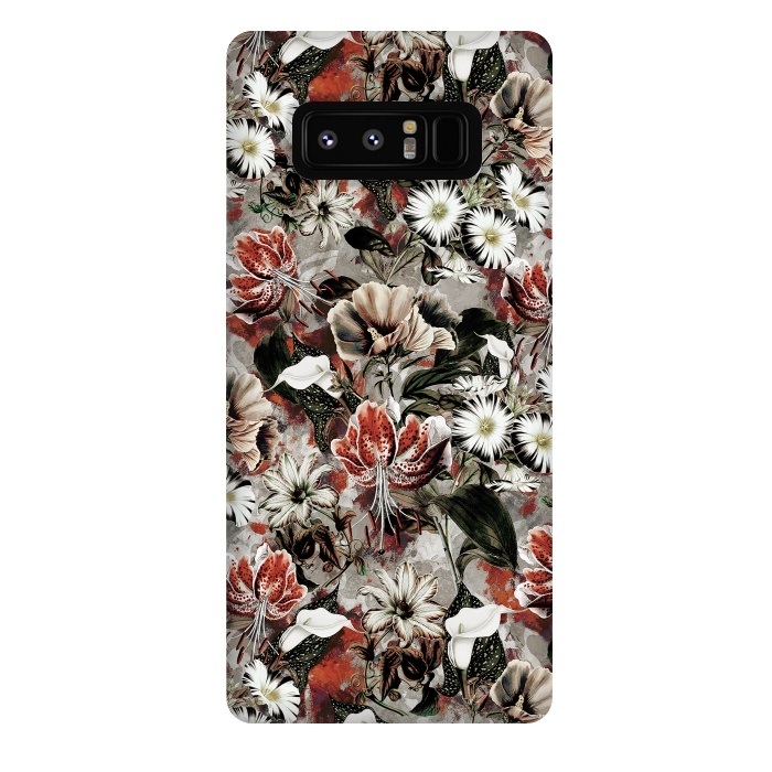 Galaxy Note 8 StrongFit Floral Fall by Riza Peker