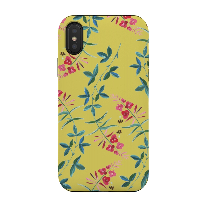 iPhone Xs / X StrongFit Floral Vines by Zala Farah