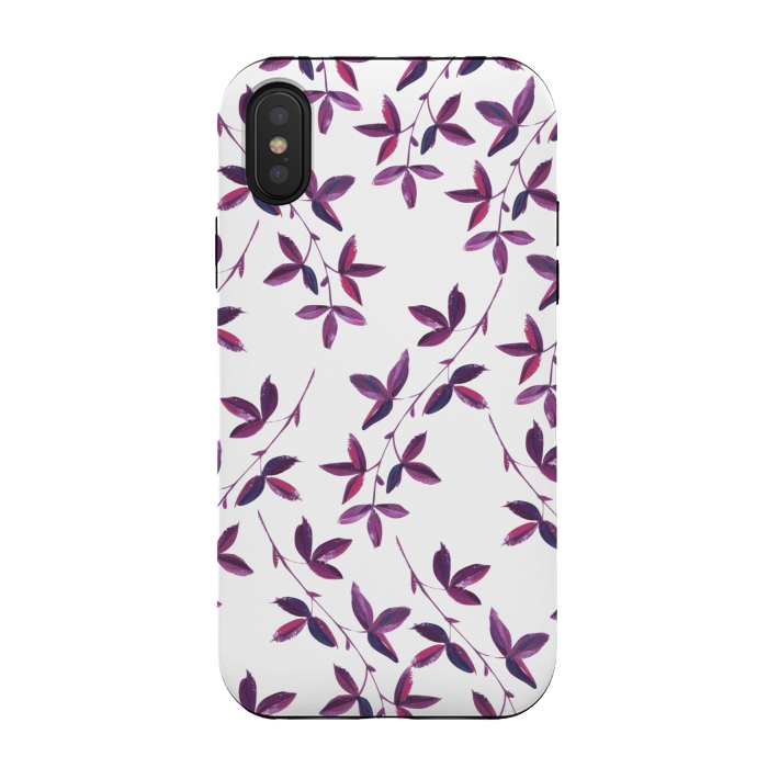 iPhone Xs / X StrongFit Purple Vines by Zala Farah