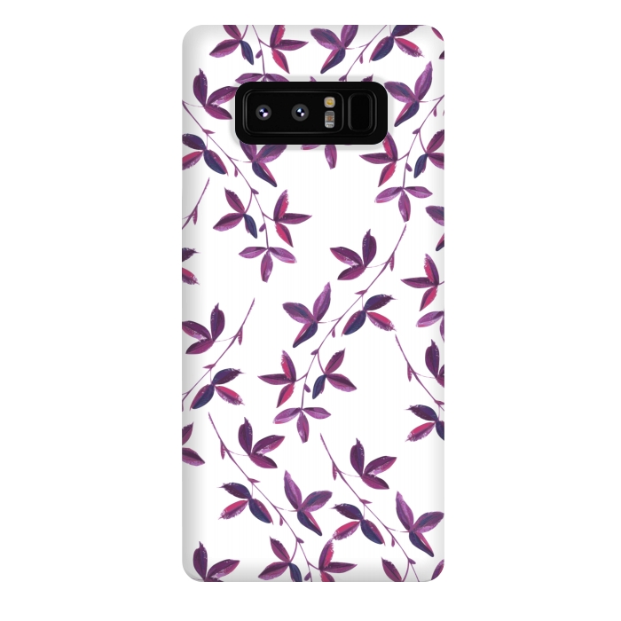 Galaxy Note 8 StrongFit Purple Vines by Zala Farah