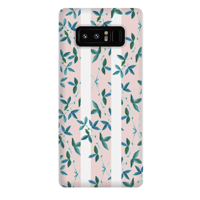 Galaxy Note 8 StrongFit Peeping Pink Vines by Zala Farah