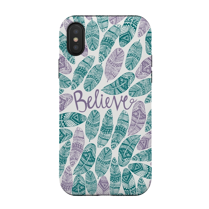 iPhone Xs / X StrongFit Believe by Pom Graphic Design