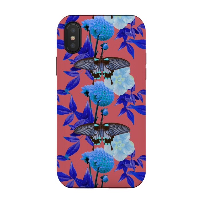 iPhone Xs / X StrongFit Butterfly Garden by Zala Farah
