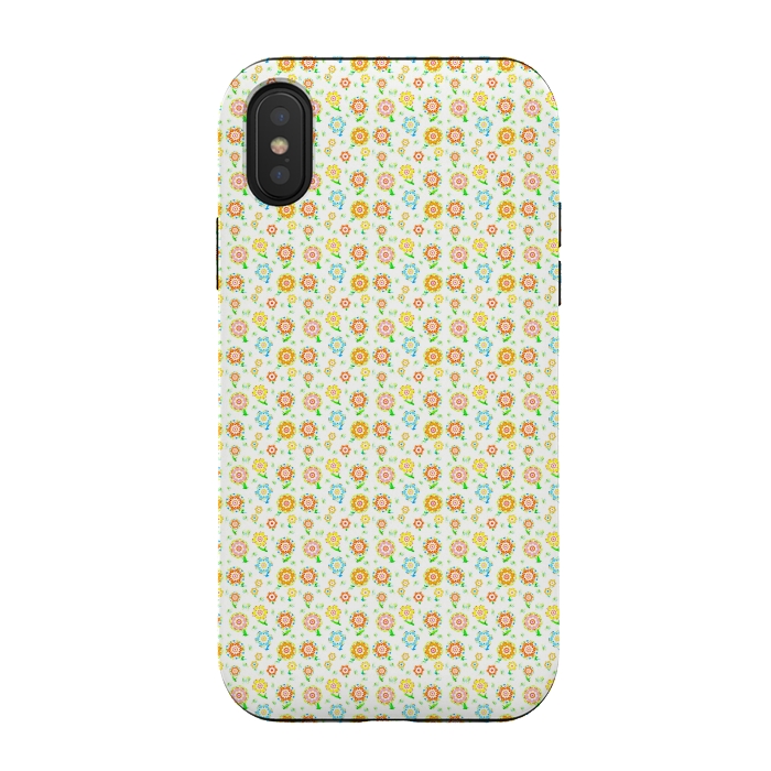 iPhone Xs / X StrongFit Tiny Sweeties by Bettie * Blue