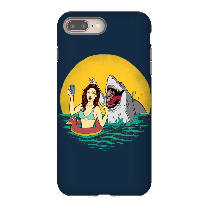 iPhone 7 plus StrongFit Shark Selfie by Coffee Man