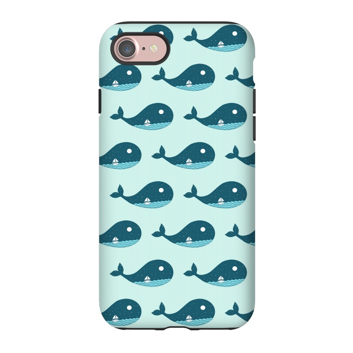 iPhone 7 StrongFit Whale Landscape by Coffee Man