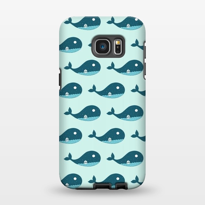 Galaxy S7 EDGE StrongFit Whale Landscape by Coffee Man