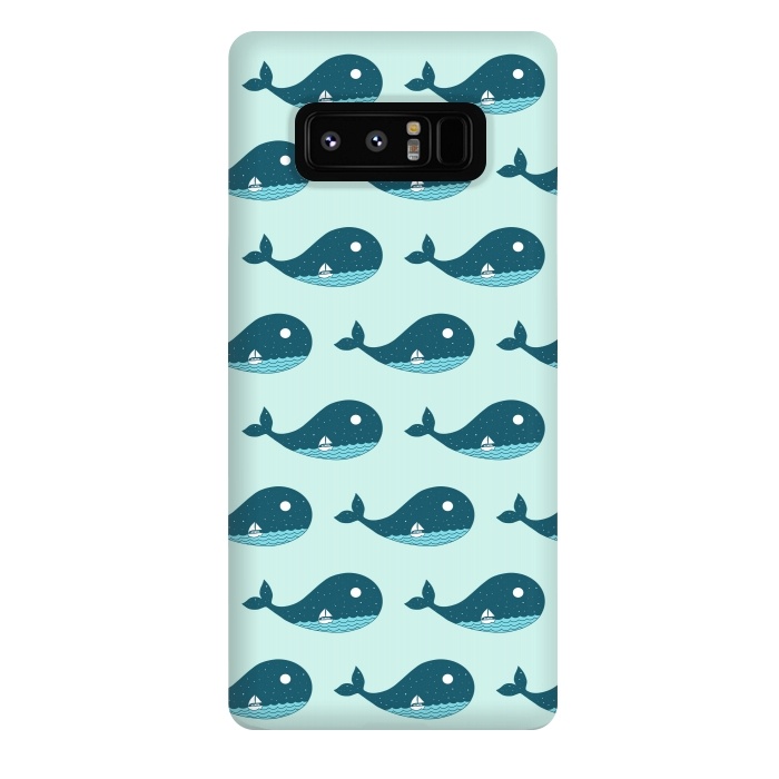 Galaxy Note 8 StrongFit Whale Landscape by Coffee Man