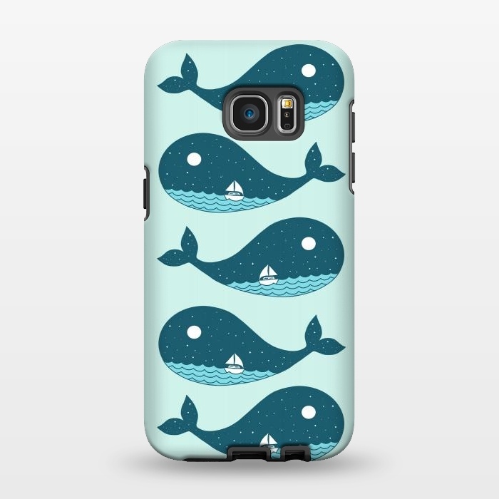 Galaxy S7 EDGE StrongFit Whale Landscape 2 by Coffee Man