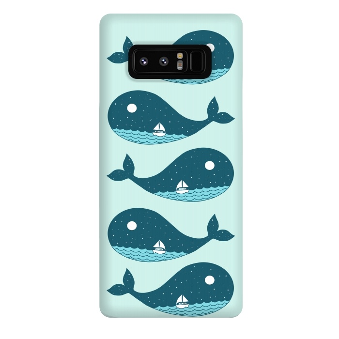 Galaxy Note 8 StrongFit Whale Landscape 2 by Coffee Man