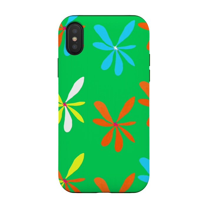 iPhone Xs / X StrongFit Groovy, Man! by Bettie * Blue