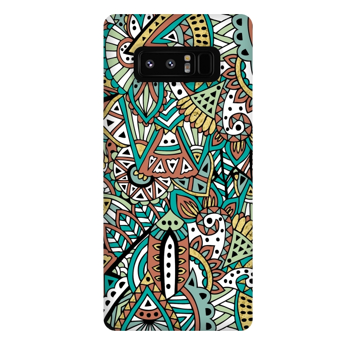 Galaxy Note 8 StrongFit African Botanicals by Pom Graphic Design