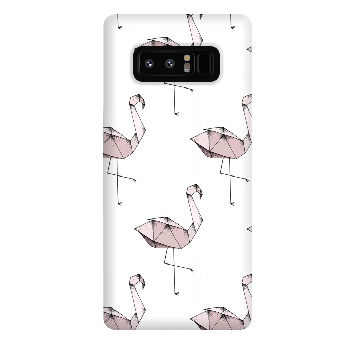 Galaxy Note 8 StrongFit Flamingos by Barlena