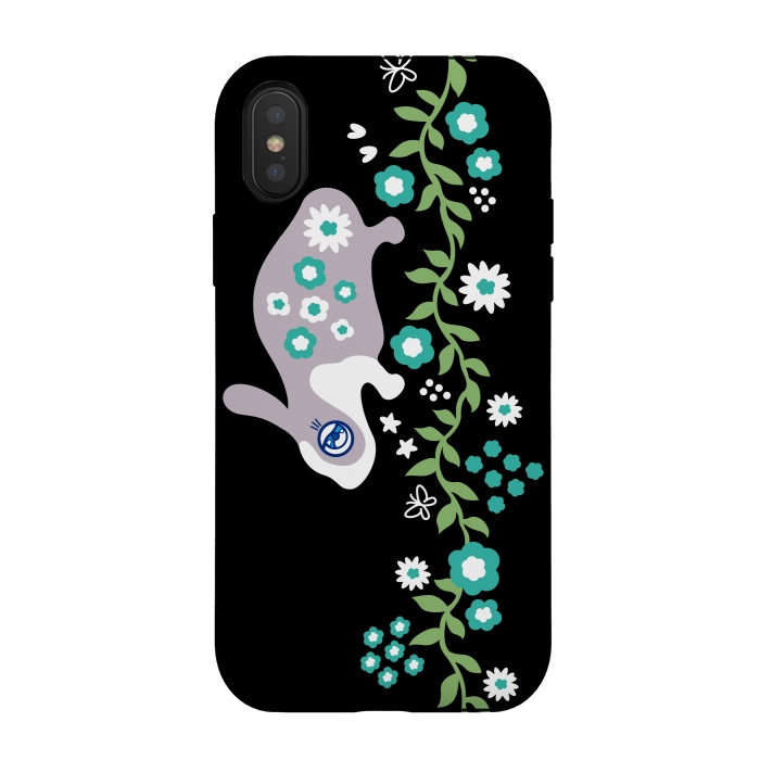 iPhone Xs / X StrongFit Rabbit in Garden by Michael Cheung