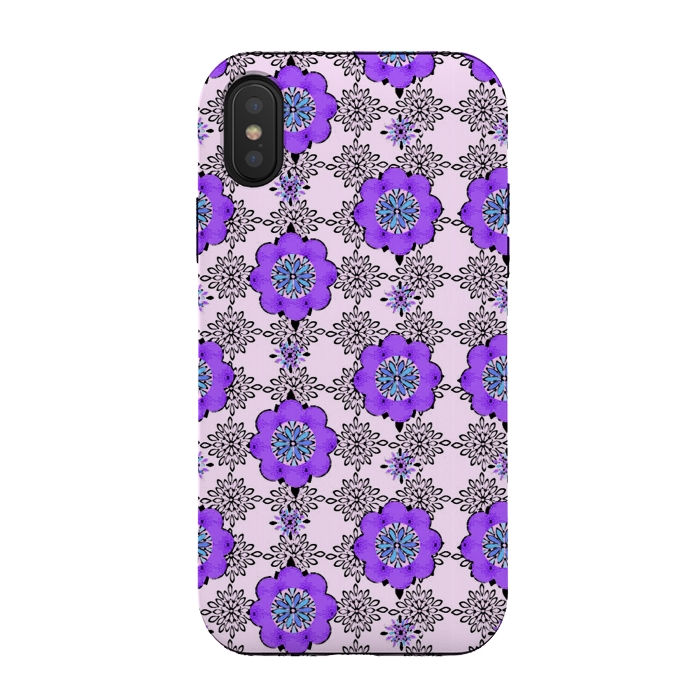 iPhone Xs / X StrongFit Purple Shmurple by Bettie * Blue