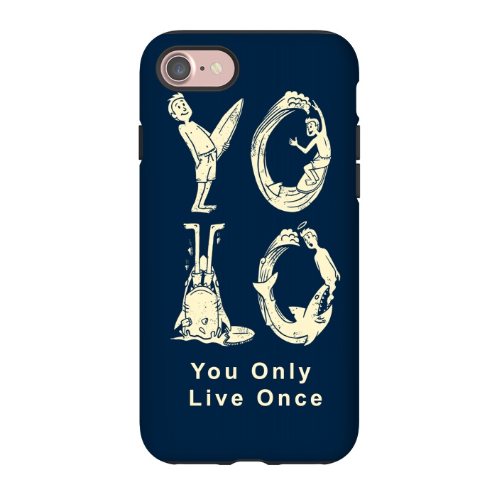 iPhone 7 StrongFit YOLO you only live once by Coffee Man