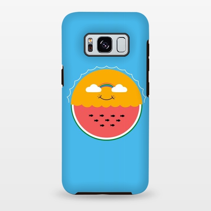 Galaxy S8 plus StrongFit Sun and Watermelon by Coffee Man