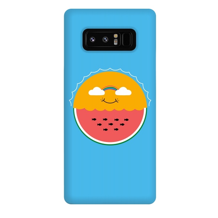 Galaxy Note 8 StrongFit Sun and Watermelon by Coffee Man