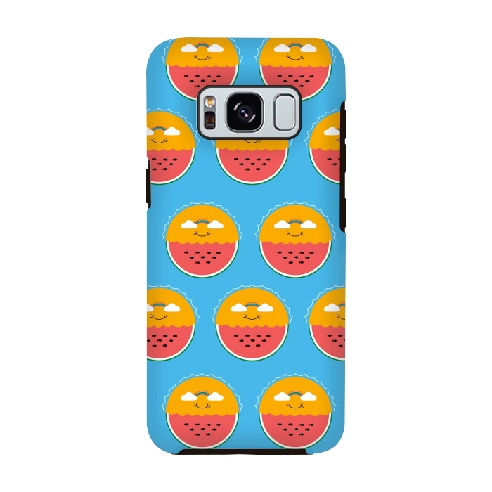 Galaxy S8 StrongFit Sun and Watermelon pattern by Coffee Man