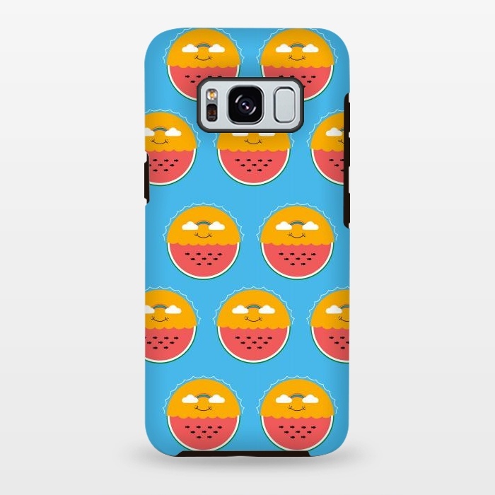 Galaxy S8 plus StrongFit Sun and Watermelon pattern by Coffee Man