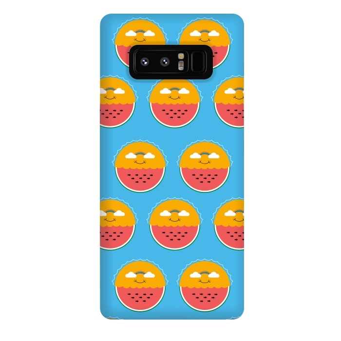 Galaxy Note 8 StrongFit Sun and Watermelon pattern by Coffee Man